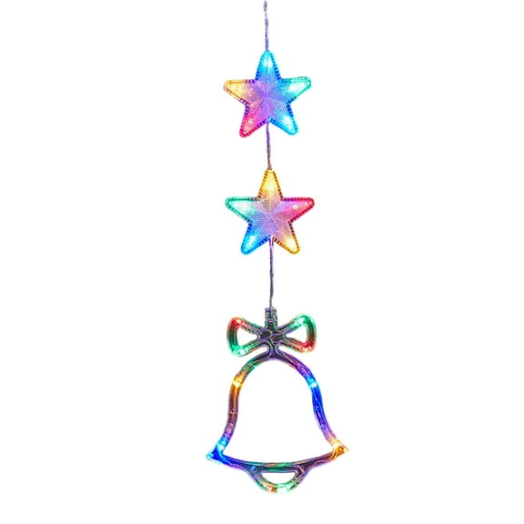 EUDIDV Festive String Lights Christmas Window Lights Decorations, Battery Powered Christmas Window Hanging Lighted LED Sucker Lamp For Xmas Tree Fireplace Window Indoor Outdoor Decor Xmas Lights