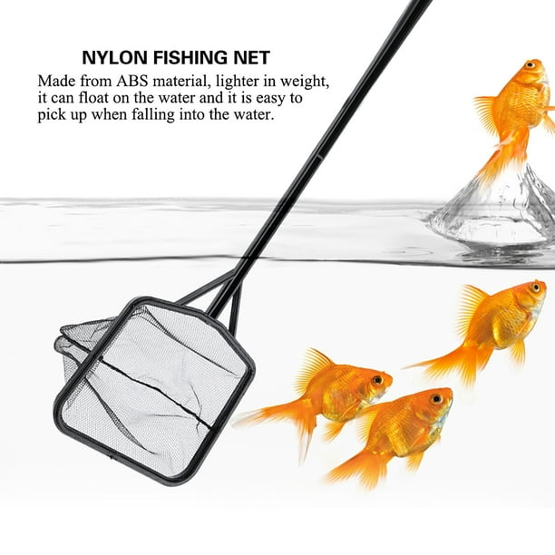 SHENMO Aquarium Fish Net Lightweight Large Nylon Fishing Net for Fish Tank  (L)