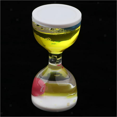 

Prettyia Floating Liquid Motion Visual Oil Hourglass Bubbler Timer Sensory Toys