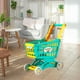 thumbnail image 1 of Carrito de compras para niños, juguetes de simulación, regalos de San Valentín para niños, juegos de rol, carrito de compras de comestibles de 3 nivel Verde, 1 of 10
