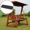 thumbnail image 6 of Long Cushion Office Chair Dining Chair Swing Rocking Chair Cushion indoor and outdoor Furniture - Black 120x50cm, 6 of 8