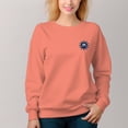 thumbnail image 2 of Women's  Crew Neck Pullover Cozy Clothes Autumn Winter-Columbus Day Blue Print, 2 of 16