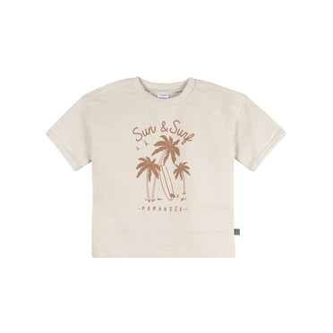 Modern Moments by Gerber Baby and Toddler Boy Organic Loose Fit Ringer Top, Sizes 0/3 Months - 5T