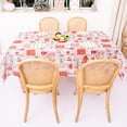 thumbnail image 4 of Rectangle Christmas Table Cloth, Oil-Proof Spill-Proof and Water Resistance Tablecloth, Decorative Fabric Table Cover for Outdoor and Indoor Use, 4 of 8