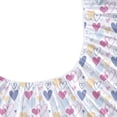 thumbnail image 4 of Bed Sheet Set for Kids Girls Full Size Kids Sheets Microfiber Kids Fitted Sheet Breathable and Silky Soft Feeling Kids Sheet Set Purple Love Heart Rainbow Kids Full Bed Sheet, 4 of 8