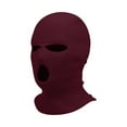thumbnail image 2 of GrmtClth 3 Hole Winter Knitted Mask Soft Comfy Knitted Thermal Warm Balaclava Face Mask for Outdoor Sports Brown, 2 of 3