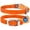 Orange, variant on Leather Cat Collar Breakaway Safety Collars Elastic Strap for Small Cats Kitten with Bell, Purple