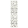 thumbnail image 3 of SAFAVIEH Berber Fringe Vinal Aztec Shag Runner Rug, Cream/Dark Gray, 2'2" x 12', 3 of 11
