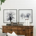 thumbnail image 3 of Yosemite Home Decor "Winters Morning Fog II" Glass Photographic Art in Black, 3 of 5
