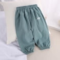thumbnail image 2 of SJLDQY Boys Baggy Pants Lightweight Breathable Joggers Elastic Waist Linen Pants for Boys, 2 of 3