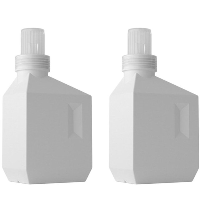 AMERTEER 2Pcs Laundry Detergent Dispensers Flat Square Detergent Bottles Large Capacity Soap Bottles
