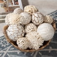 thumbnail image 5 of Bolas decorativas para rellenar cuencos, orbes ANDALUCA, color blanco y crema, 5 of 5