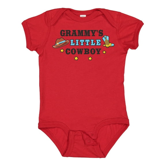 Inktastic Grammys Little Cowboy with Cowboy Hat and Boots Boys Baby Bodysuit