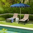 thumbnail image 7 of Devoko 2 Pieces Foldable Lounge Chaise 12 inch High 5-Position Adjustable Patio Lounge Chair Beach Pool Chaise,Biege, 7 of 7