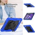 thumbnail image 4 of Case for iPad Air 5th Generation / iPad Air 4th Generation 10.9 inch with Screen Protector, 360 Degree Rotating Kickstand Hand Strap Shockproof Cover with Shoulder Strap, Blue, 4 of 7