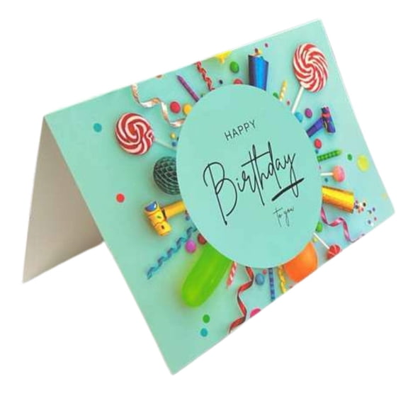 4X6 in. Happy Birthday Greeting Card with Envelop: 1CT