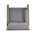 thumbnail image 5 of GDF Studio Keanu Outdoor Wooden Club Chairs (Set of 2), Gray, 5 of 12