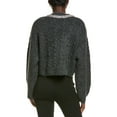 thumbnail image 2 of Endless Rose womens  Jewel Embroidered Fuzzy Cable Chunky Wool-Blend Sweater,, 2 of 4