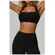 thumbnail image 4 of Sujetador deportivo  for mujer, cuello cuadrado, sin costuras, acolchado, for yoga, entrenamiento, camiseta sin mangas, 4 of 6