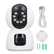 thumbnail image 1 of Cámara de seguridad de doble lente inalámbrica 1080P 2 vías de conversación monitoreo de bebé remoto WIFI cámara de seguridad interior para el hogar, 1 of 9