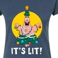 thumbnail image 3 of SpongeBob SquarePants - Patrick Its Lit - Juniors Fitted Graphic T-Shirt, 3 of 6