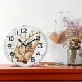 thumbnail image 2 of GZHJMY Funny Tree Branch Sloth Moon with Baby Round Wall Clock, 9.5 Inch Battery Operated Quartz Analog Quiet Desk Clock for Home,Office,School, 2 of 5