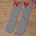 thumbnail image 5 of HINTRMENT 1 Pair High Socks for Kids Over the Knee Stretchy Thick Warm Comfortable Cotton Black White 11.8x3.1x0.2in, 5 of 8
