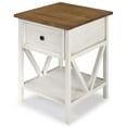thumbnail image 3 of Home Square 3 Piece Living Room Set with 2 TV Stands and End Table in White, 3 of 20