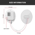 thumbnail image 3 of Youersen Combo Fridge Lock, Secure Your Family's Safety with No Keys Needed, White, 3 of 6
