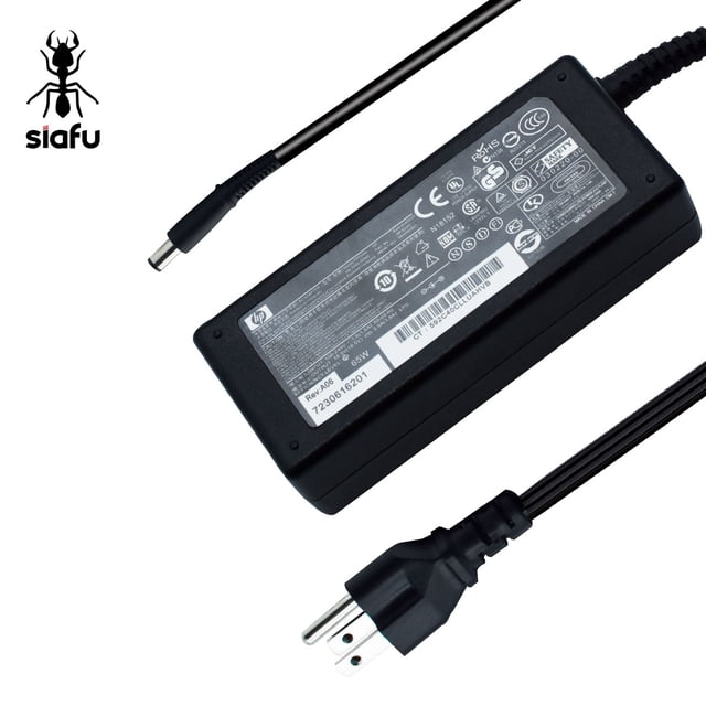Cargador Compatible para Laptop HP 18.5V 3.5A (Punta 5.0mm*7.4mm) Marca Siafu SIAFU Cargador Hp / Dv4 Dv5/ 18.5v 3.5 Pin Central