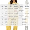 thumbnail image 3 of sdhkgrrt Women's 2 Piece Pajama Set Striped Long Sleeve Round Neck Pullover Tops Wide Leg Pants Casual Outfit Soft Comfy Stretchy Lounge Tracksuit, Yellow 2XL, 3 of 6