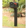 thumbnail image 3 of Architectural Mailboxes Classic Plastic, Medium, Mailbox and Post Kit in Black, 3 of 13