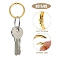 thumbnail image 4 of KAKOWELY 10pcs Flat Key Rings Metal Split Circles Key Chain Making Rings DIY Circle Hoops,1.57X"X1.57"X0.2", 4 of 5