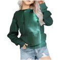 thumbnail image 4 of Odeerbi Kids Boys Girls Crewneck Sweatshirts Halloween Pullover Sweatshirts 1-12 Years Children's Round Neck Long Sleeve Halloween Printed Sweatshirt Green, 4 of 5