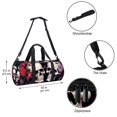 thumbnail image 5 of Skull Dance Bag, Weekender Bag, Shoe Bag, Soccer Bag - 17.7 Inches Sports Bag with Interior Zipper Pocket and Large Capacity, 5 of 6