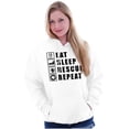 thumbnail image 3 of Eat Sleep Rescue Repeat Firefighter Hoodie Sweatshirt Women Men Brisco Brands M, 3 of 6
