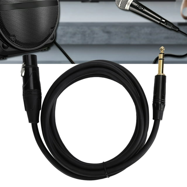 XLR Female to 1/4in 6.35mm Balanced Signal Cable, High Fidelity Sound Quality, Flexible and , Suitable for Studio or Live Performances