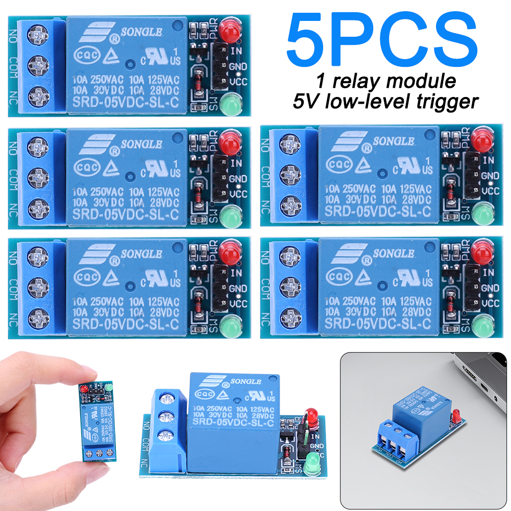 Módulo Relé Potencia 5V Módulo Relé Disparador Escudo 1 Canal DC AC ...