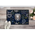 thumbnail image 2 of Carolines Treasures BB5080JMAT 24 x 36 in. Blue Flowers Saluki Indoor or Outdoor Mat, 2 of 4