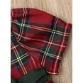 thumbnail image 5 of Hirigin Toddler Baby Girl Christmas Plaid Dress Short Sleeve Bowknot Red Princess Dres 6M 12M 2T 3T 4T Xmas Party Clothes, 5 of 7