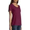Hanes Women's Short Sleeve Nano-T V-Neck T-Shirt, Lightweight, Soft ...
