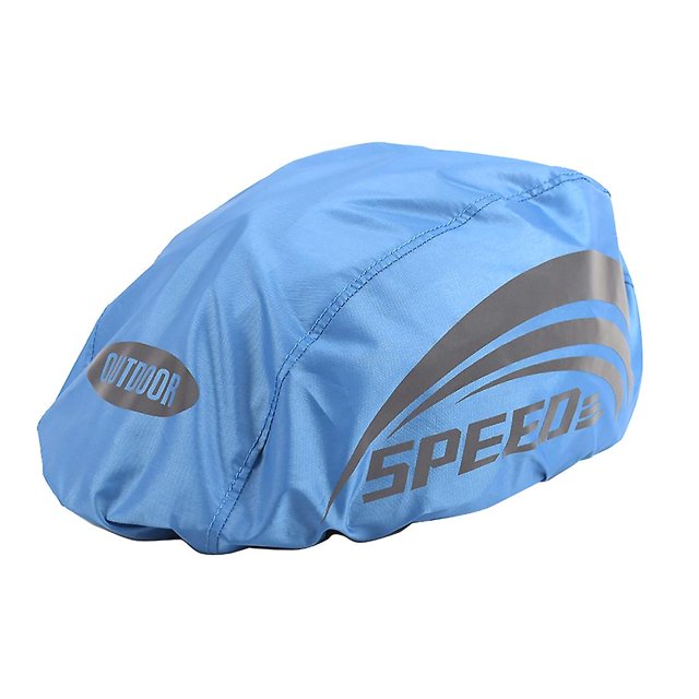 Style 1 Borde ajustable del cordón de la cubierta del casco de la prenda impermeable de la bicicleta de alta visibilidad