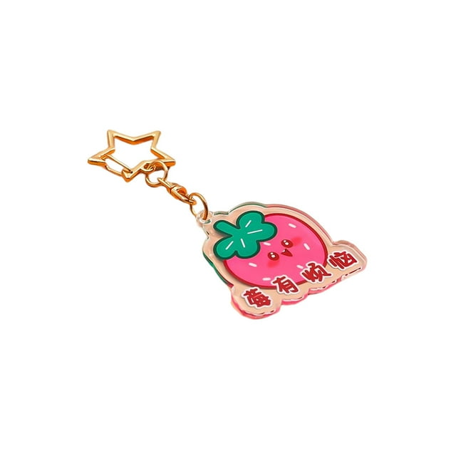 Llavero Qarigey de moda con forma de fruta, acrílico, Tipo 1