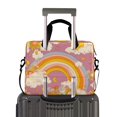 thumbnail image 2 of FORMRS 16" Laptop Bag Carrying Sleeve Case with Handle Travel Shoulder Briefcase, Purple Retro Rainbow, 2 of 8