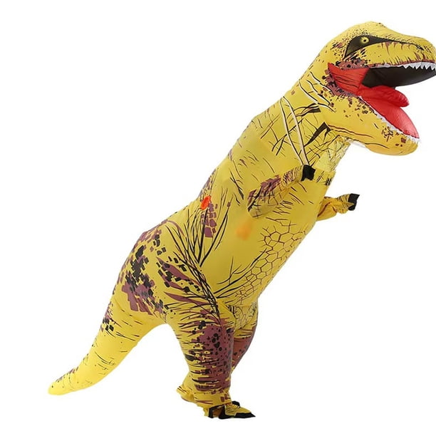 Traje inflable divertido de dinosaurio de Halloween Tyrannosaurus Rex Traje inflable de dinosaurio musculoso para montar