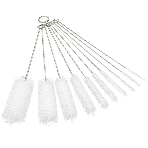 Nylon Tube Brush Set Glass Straw Keyboard Jewelry Cleaning Pipe