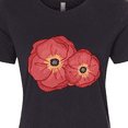 thumbnail image 4 of Inktastic Red Poppy Flowers Women's T-Shirt, 4 of 5