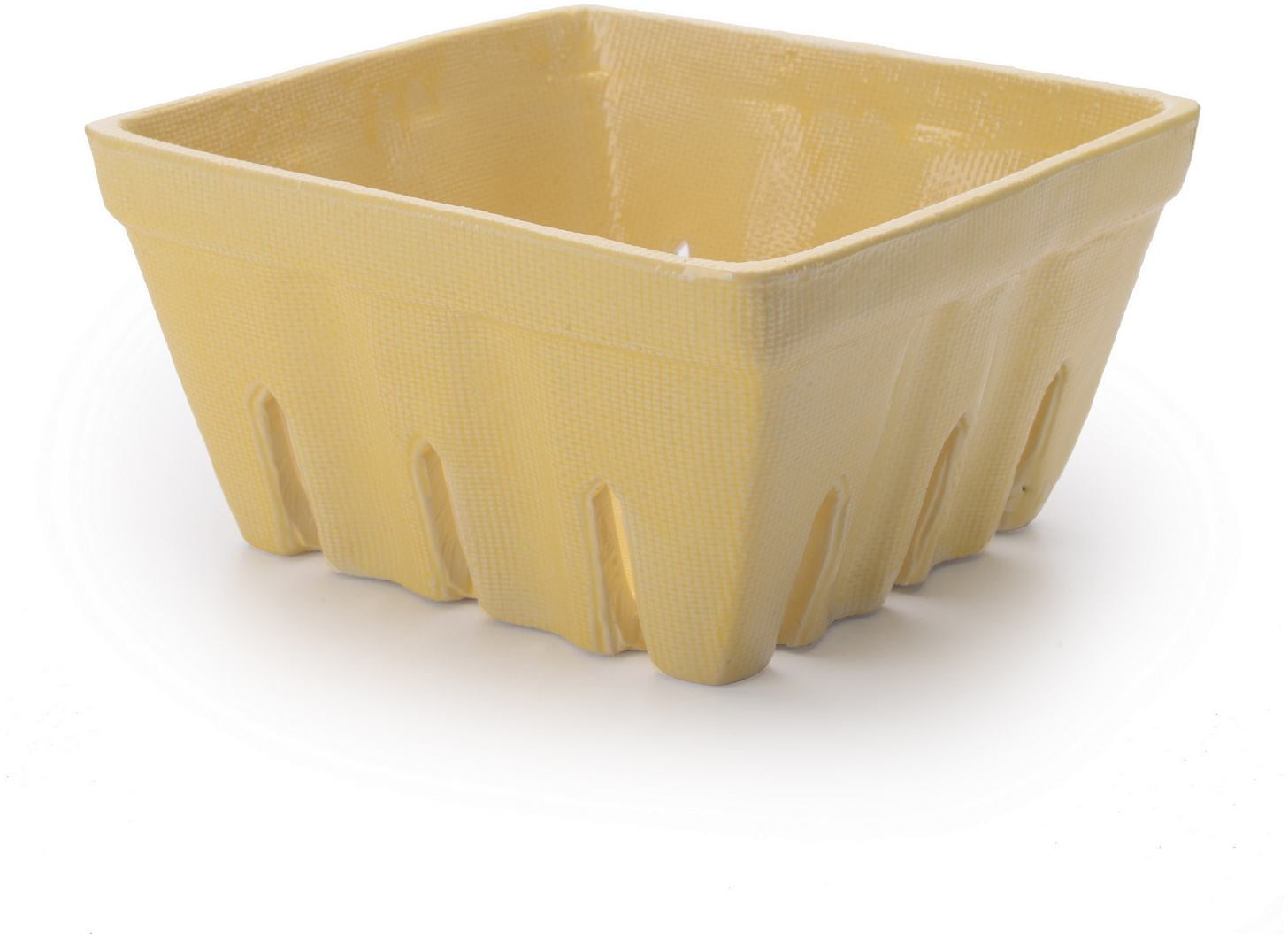 Signature Housewares Ceramic Berry Basket Yellow