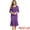 Purple, variant on DARING DIVA Women's Fishtail Sheath Open Front Shrugs 2pc Lace Dress S Purple