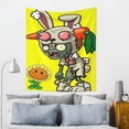 thumbnail image 3 of Plants Vs Zombies Wall Tapestry Cartoon Poster Wall Hanging Tapestry for College Dorm Living Room Bedroom Decoration 60x51 Inch, 3 of 8